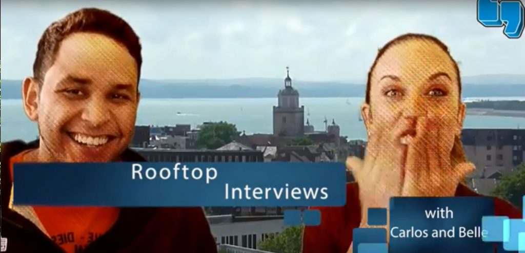 roof top interview with carlos