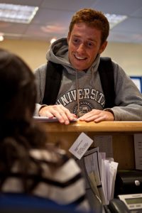 Student asking reception question