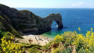 Beautiful view of some cliffs on the Jurassic coast.