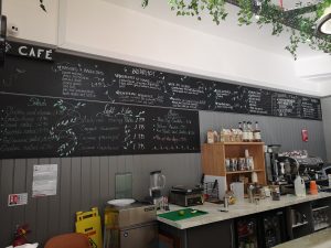 The behind the counter menu at 113