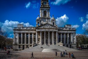 Guildhall square in Portsmouth